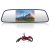 Pantalla de Espejo retrovisor de 5 Pulgadas, Espejo Coche Interior, Monitor Espejo retrovisor, 2 Canales de Entrada, ABS, Universal para Maletero de Coche, 12-24 V